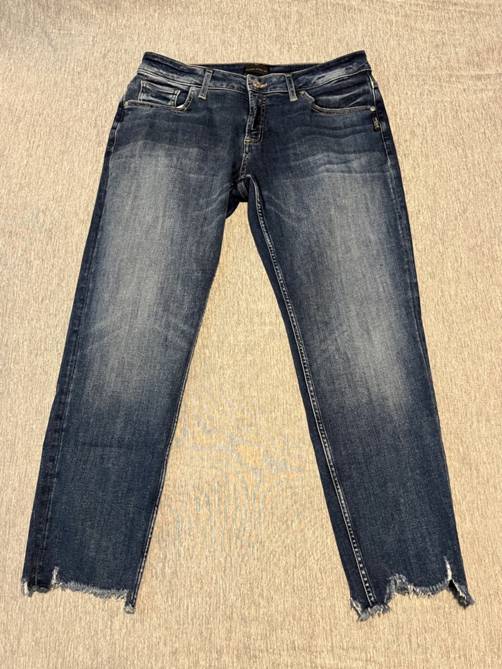 Silver Jeans Boyfriend Relaxed Jeans - Dark Indigo